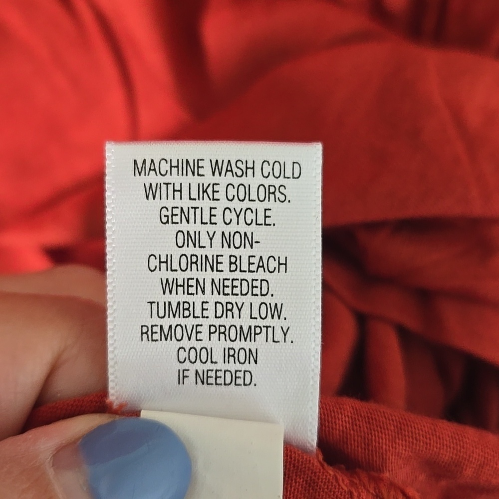 Elle | Rust Long Sleeve Top Size XL - Picture 10 of 10